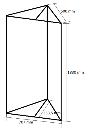 Bassabsorber Superchunks selbst bauen - Zeichnung Rahmen vorne rechts