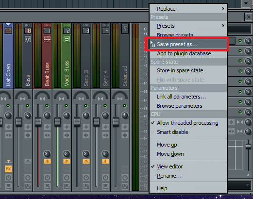 Plugin kopieren - FL Studio - Schritt 2