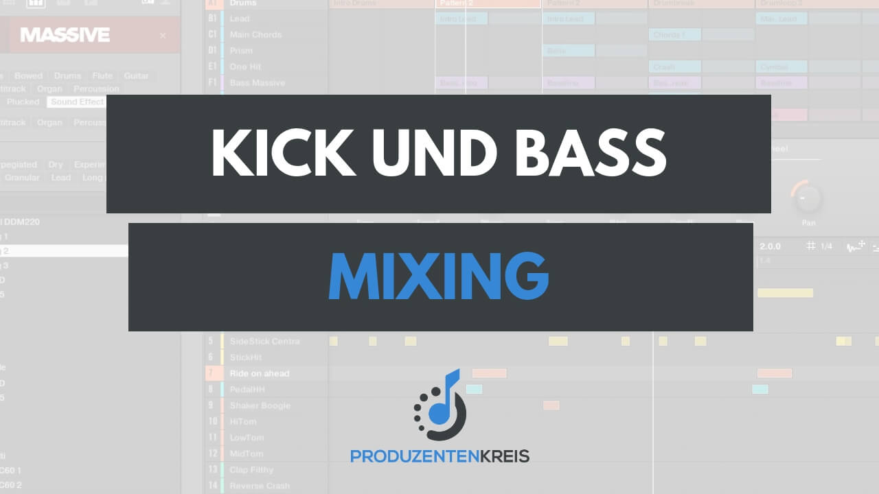 Kick und Bass mischen - abmischen - mixing - Native Instruments Maschine Tutorial - Produzentenkreis